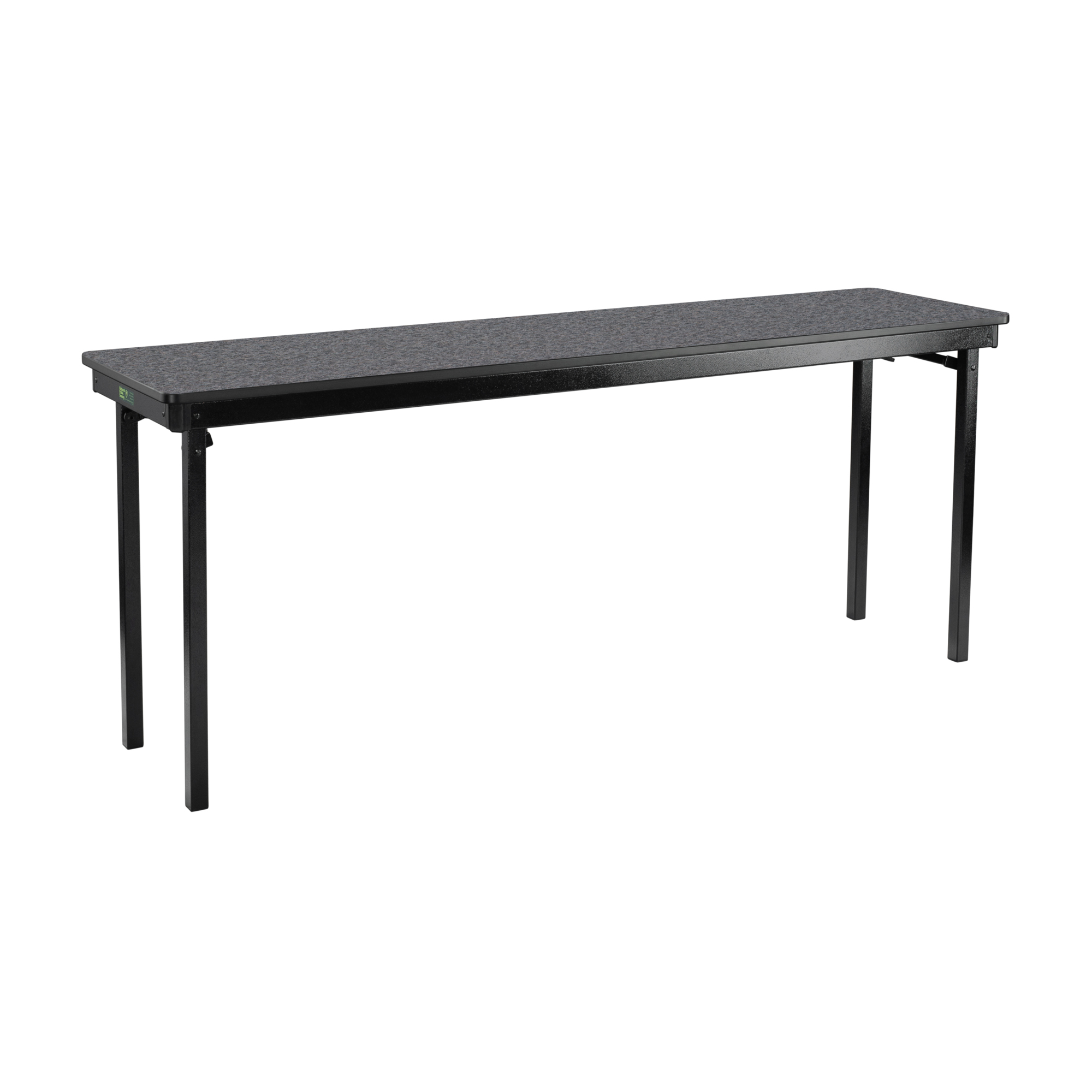 National Public Seating, 18x72 Max Seat Folding Table MDF Core Carbon EV, Height 29.5 in, Width 18 in, Length 72 in, Model# MSFT1872MDPECE